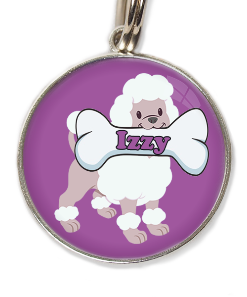 poodle-wit-met-naam-been-huisdierpenning-lilla