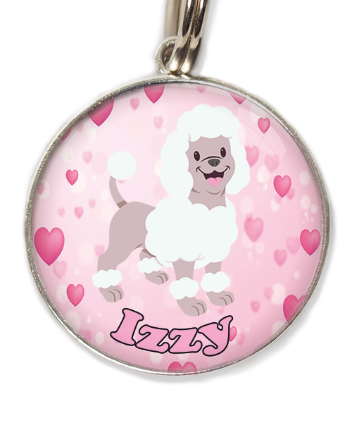 poodle-wit-met-naam-los-huisdierpenning-hartjes