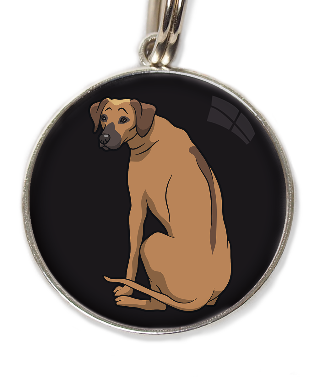 ridgeback-huisdierpenning-zwart