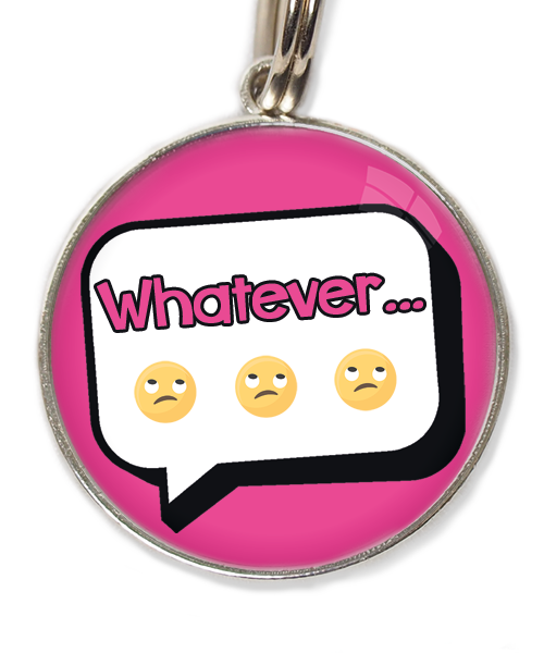 whatever-huisdierpenning-fushia