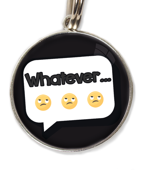 whatever-huisdierpenning-zwart