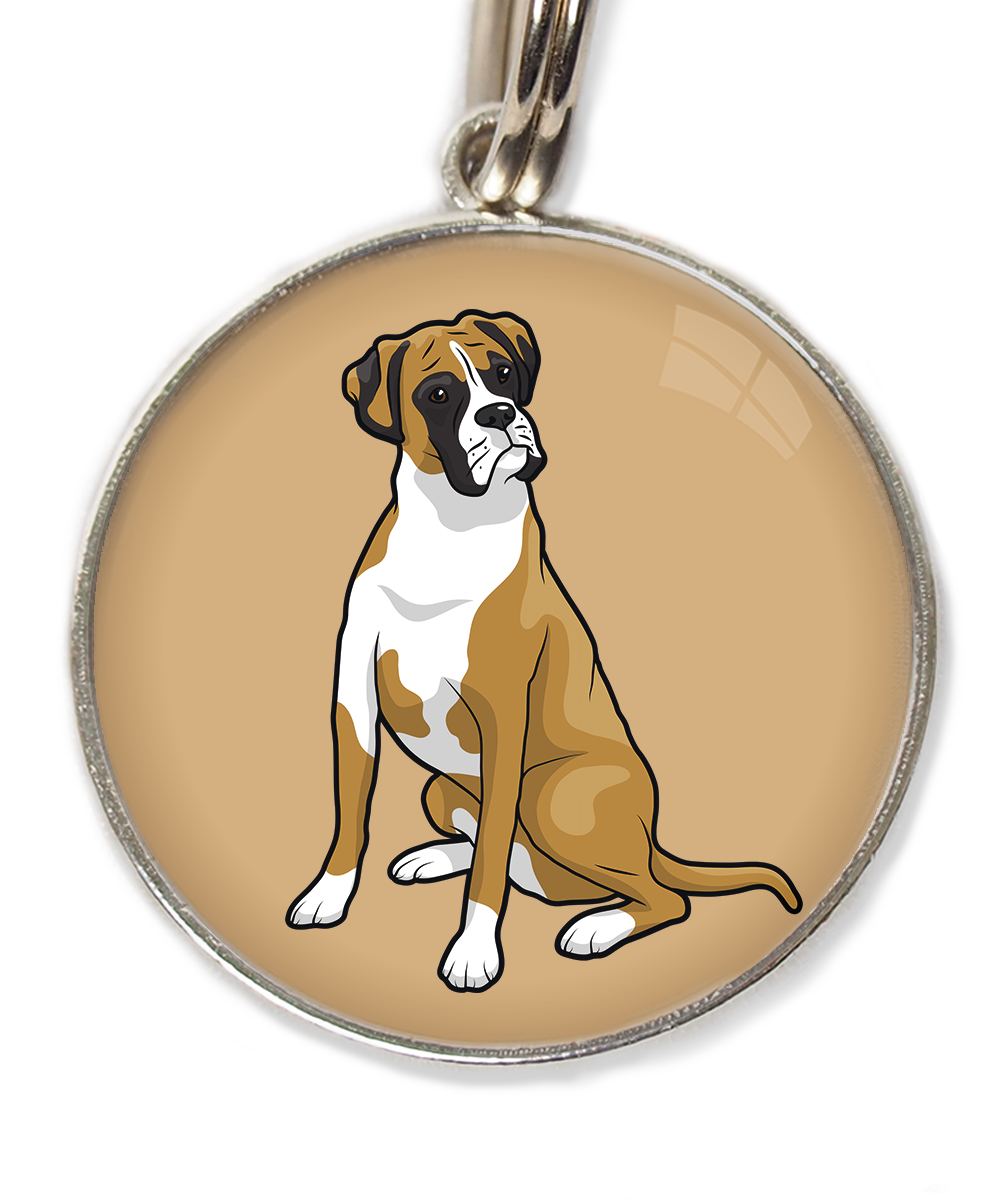 boxer-huisdierpenning-beige