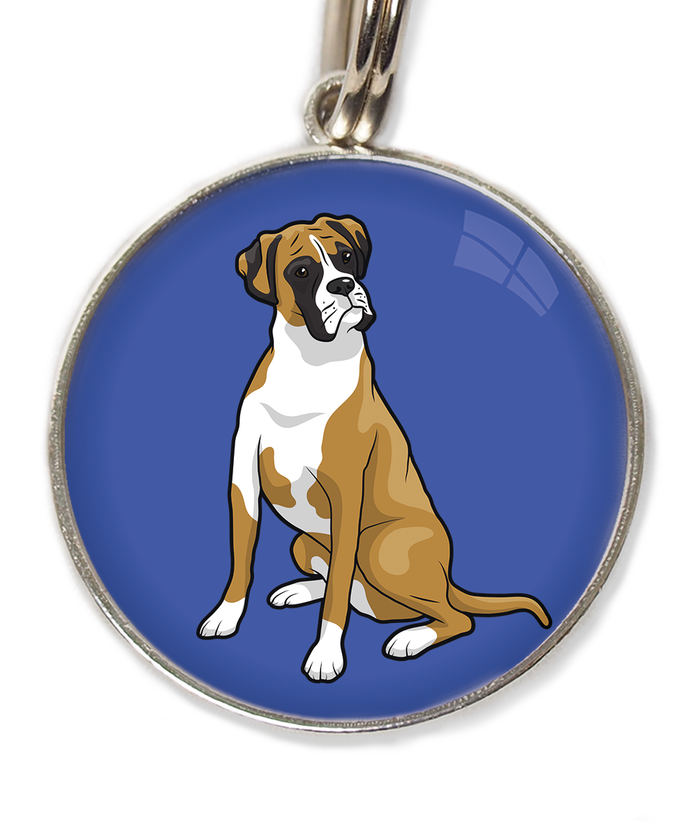 boxer-huisdierpenning-blauw