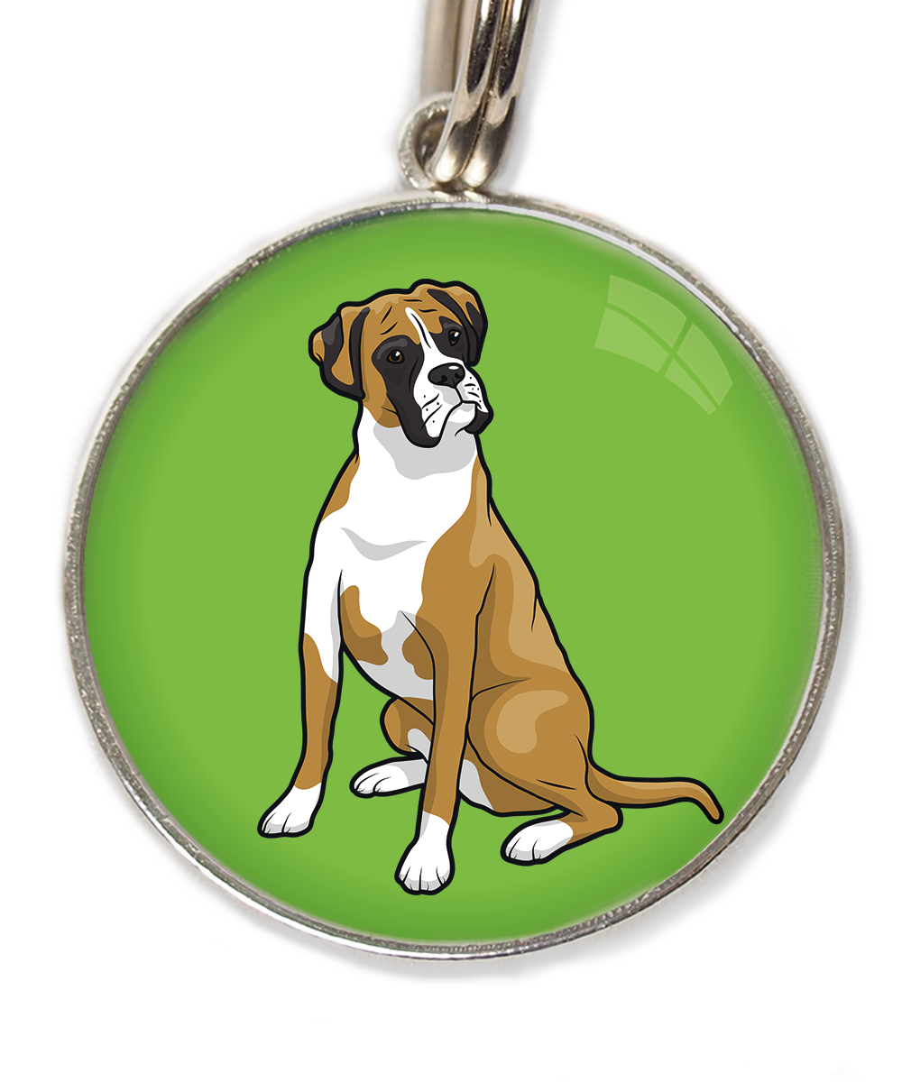 boxer-huisdierpenning-groen