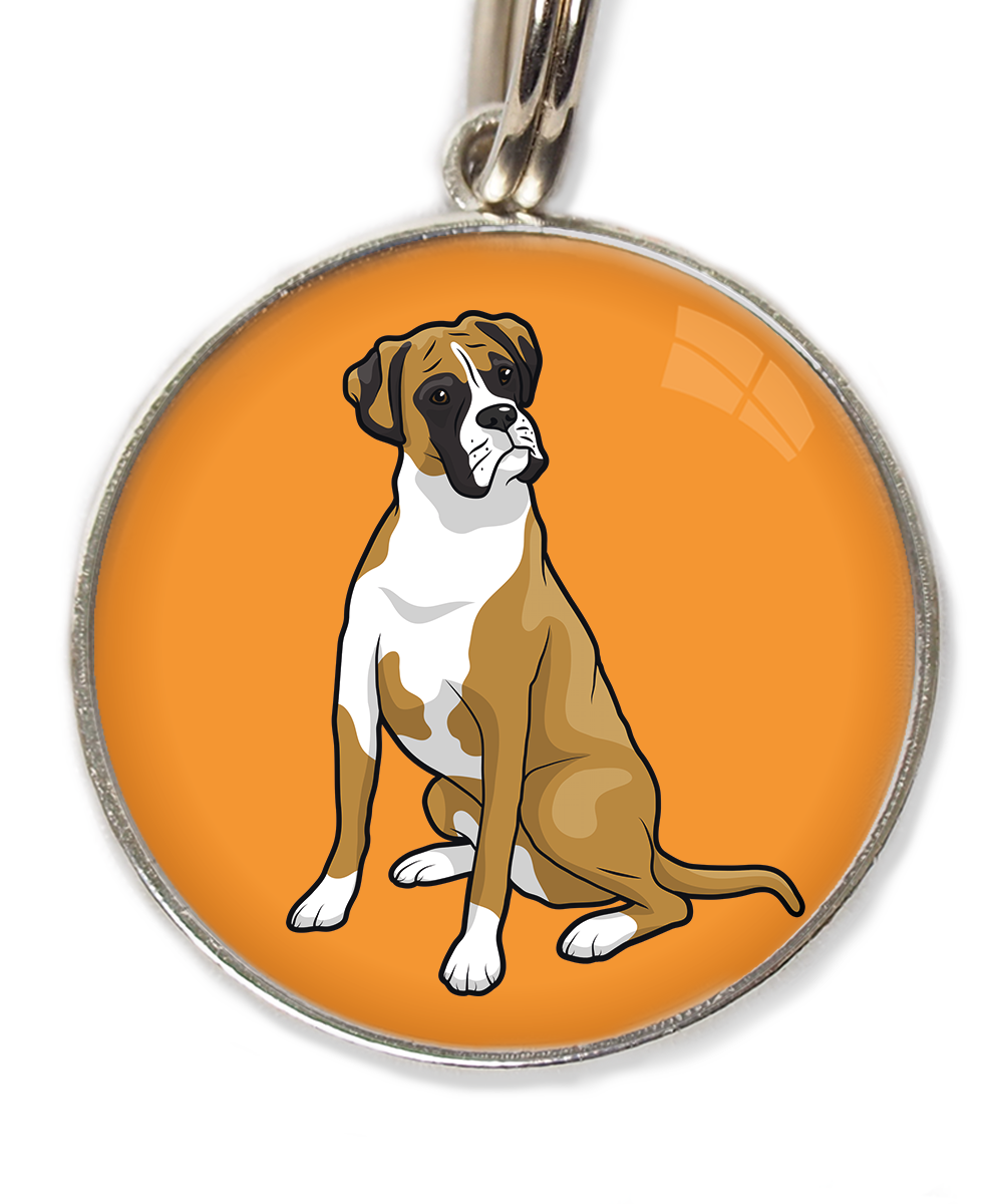 boxer-huisdierpenning-oranje