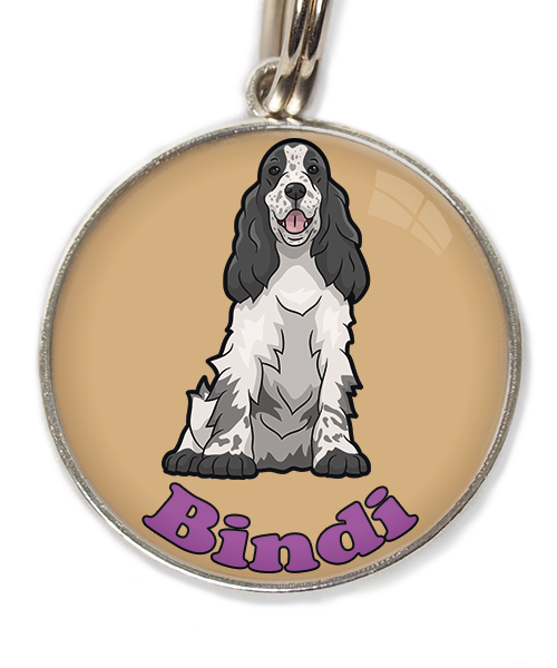 cocker-zwart-wit-met-naam-los-huisdierpenning-beige