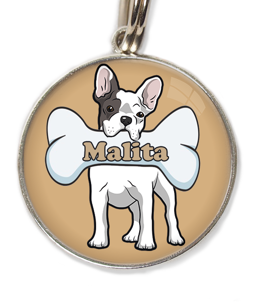 franse-bulldog-met-naam-been-huisdierpenning-beige