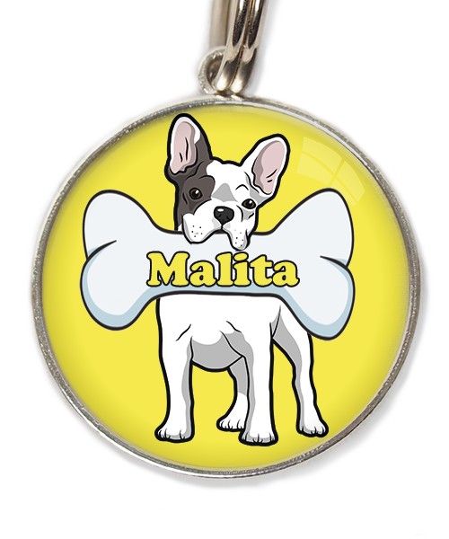 franse-bulldog-met-naam-been-huisdierpenning-geel