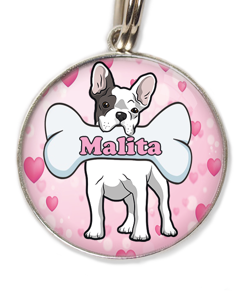 franse-bulldog-met-naam-been-huisdierpenning-hartjes