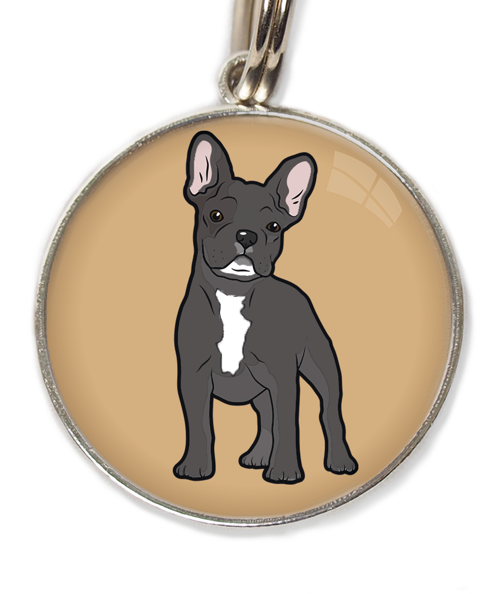 franse-bulldog-witte-sik-witte-borst-huisdierpenning-beige