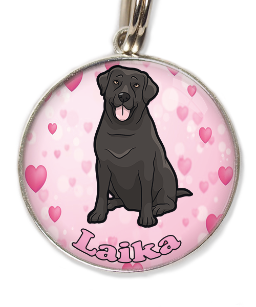 labrador-2-met-naam-los-huisdierpenning-hartjes