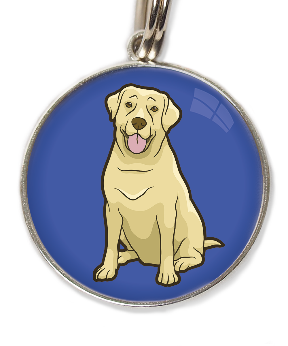 labrador-beige-2-huisdierpenning-blauw
