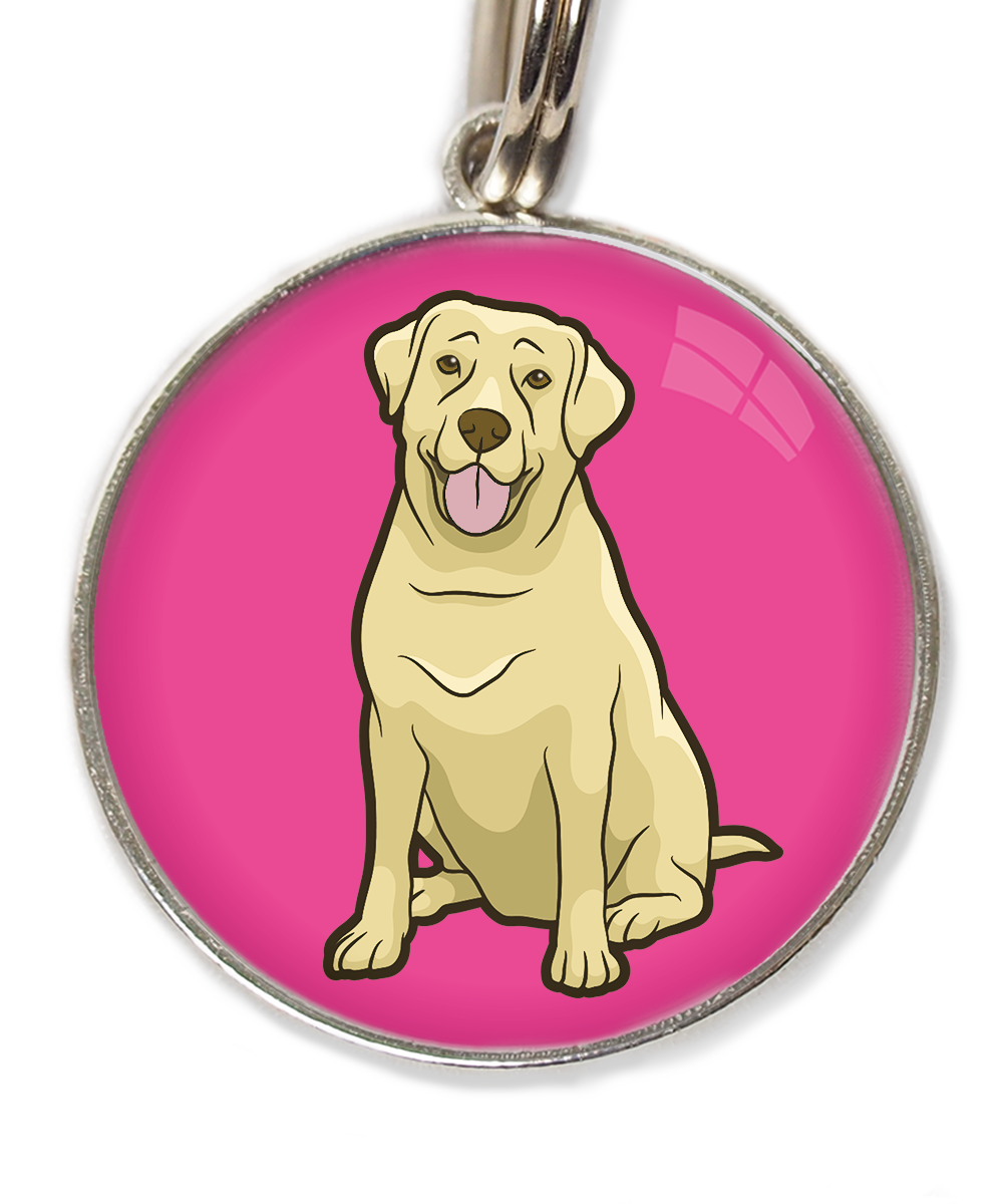 labrador-beige-2-huisdierpenning-fushia