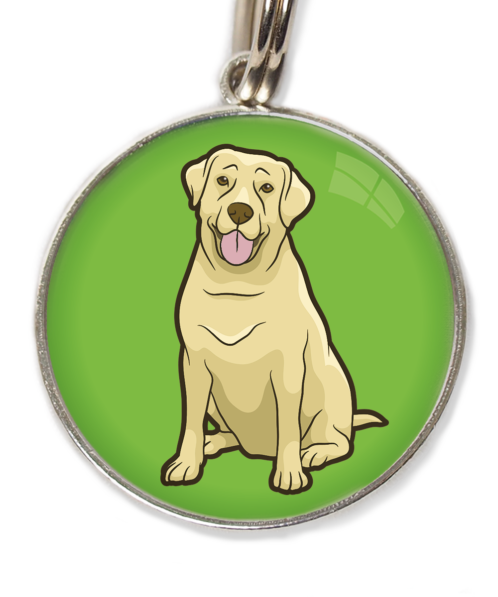 labrador-beige-2-huisdierpenning-groen