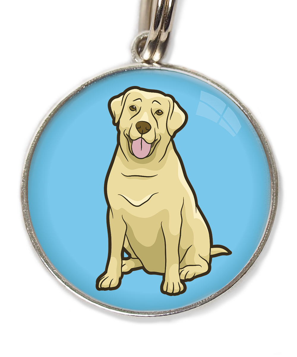 labrador-beige-2-huisdierpenning-lichtblauw