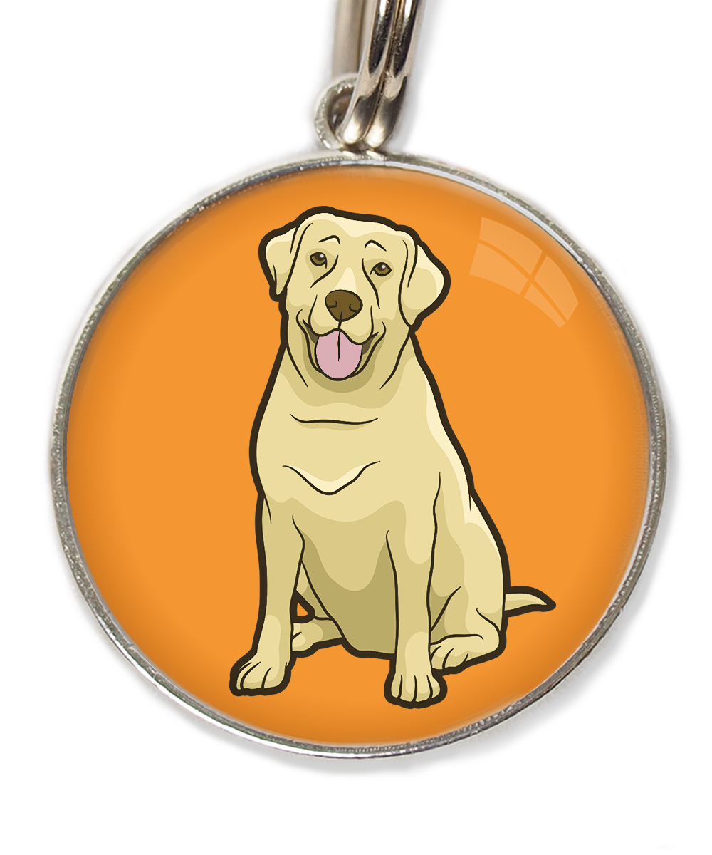 labrador-beige-2-huisdierpenning-oranje