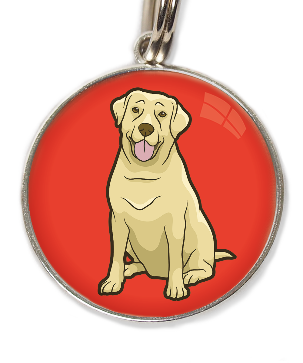 labrador-beige-2-huisdierpenning-rood