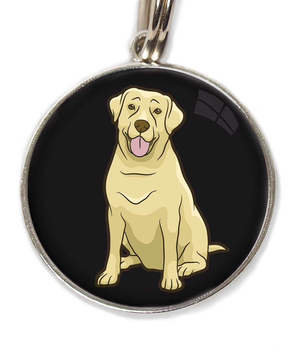 labrador-beige-2-huisdierpenning-zwart