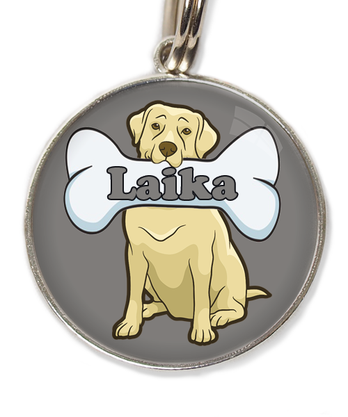 labrador-beige-2-met-naam-been-huisdierpenning-lichtgrijs