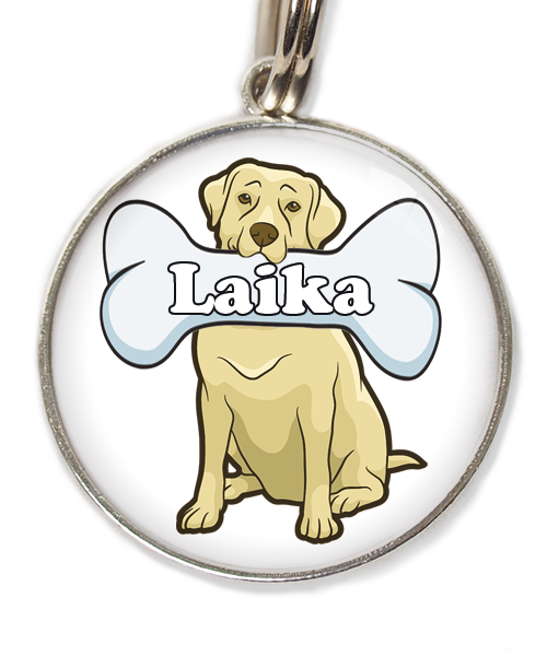 labrador-beige-2-met-naam-been-huisdierpenning-wit