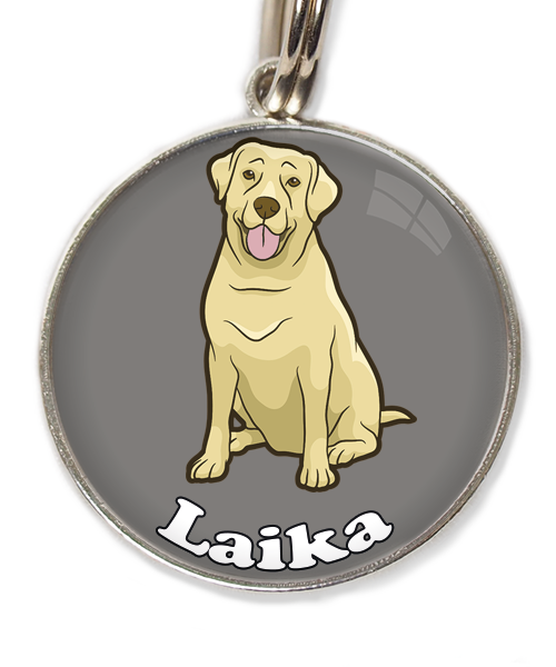 labrador-beige-2-met-naam-los-huisdierpenning-lichtgrijs