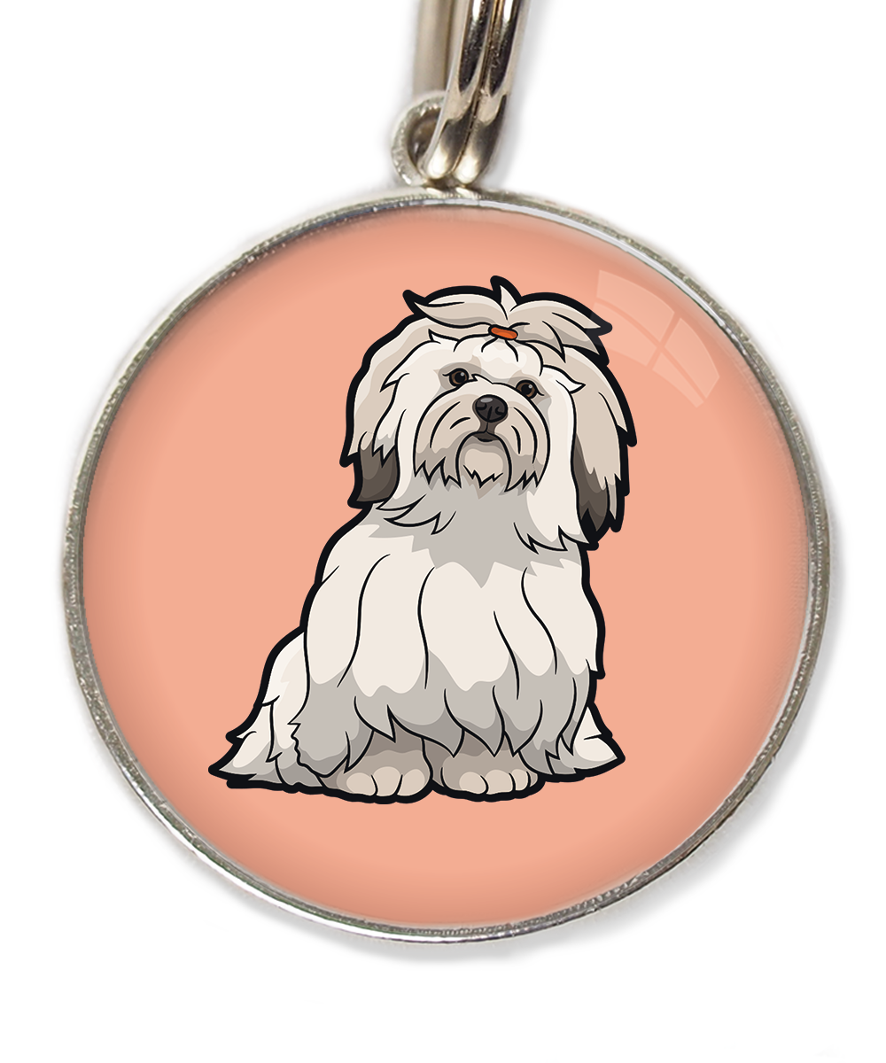 lhasa-apso-huisdierpenning-peach