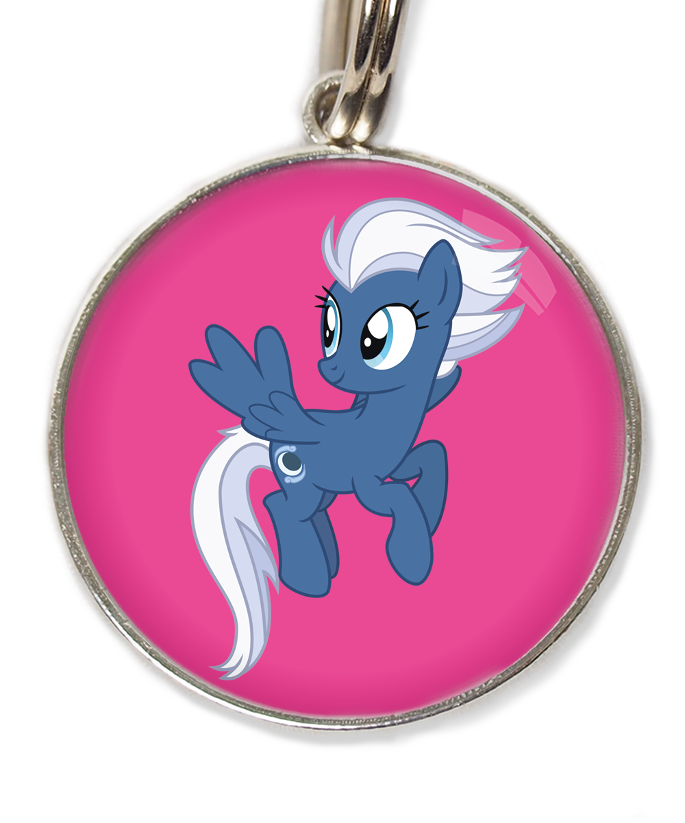 unicorn-blauw-wit-huisdierpenning-fushia