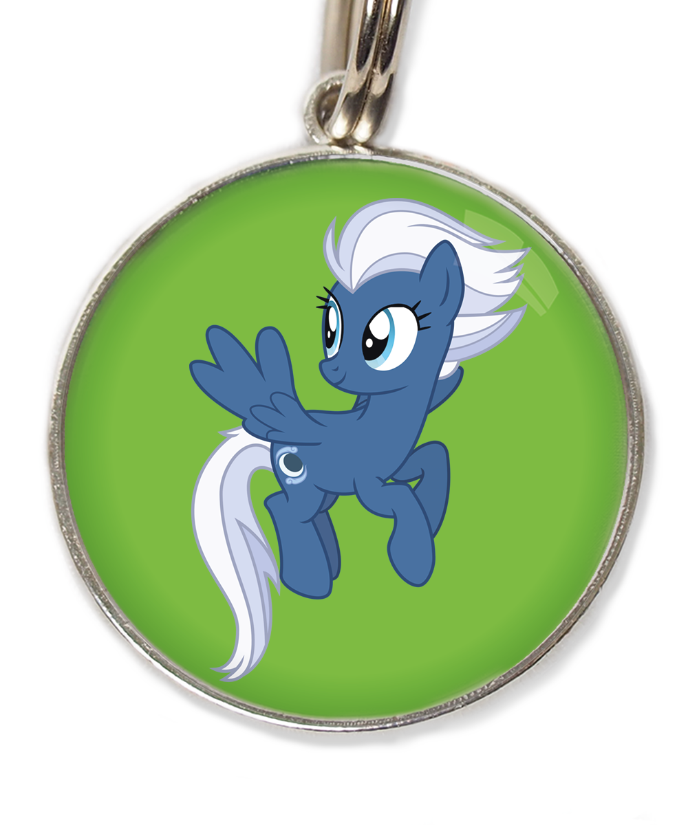 unicorn-blauw-wit-huisdierpenning-groen