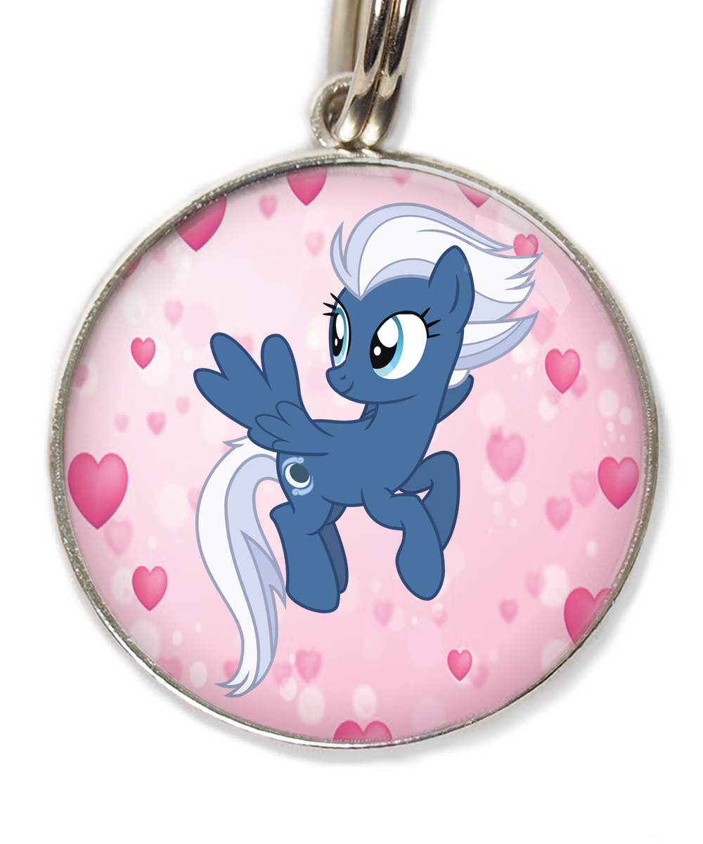 unicorn-blauw-wit-huisdierpenning-hartjes