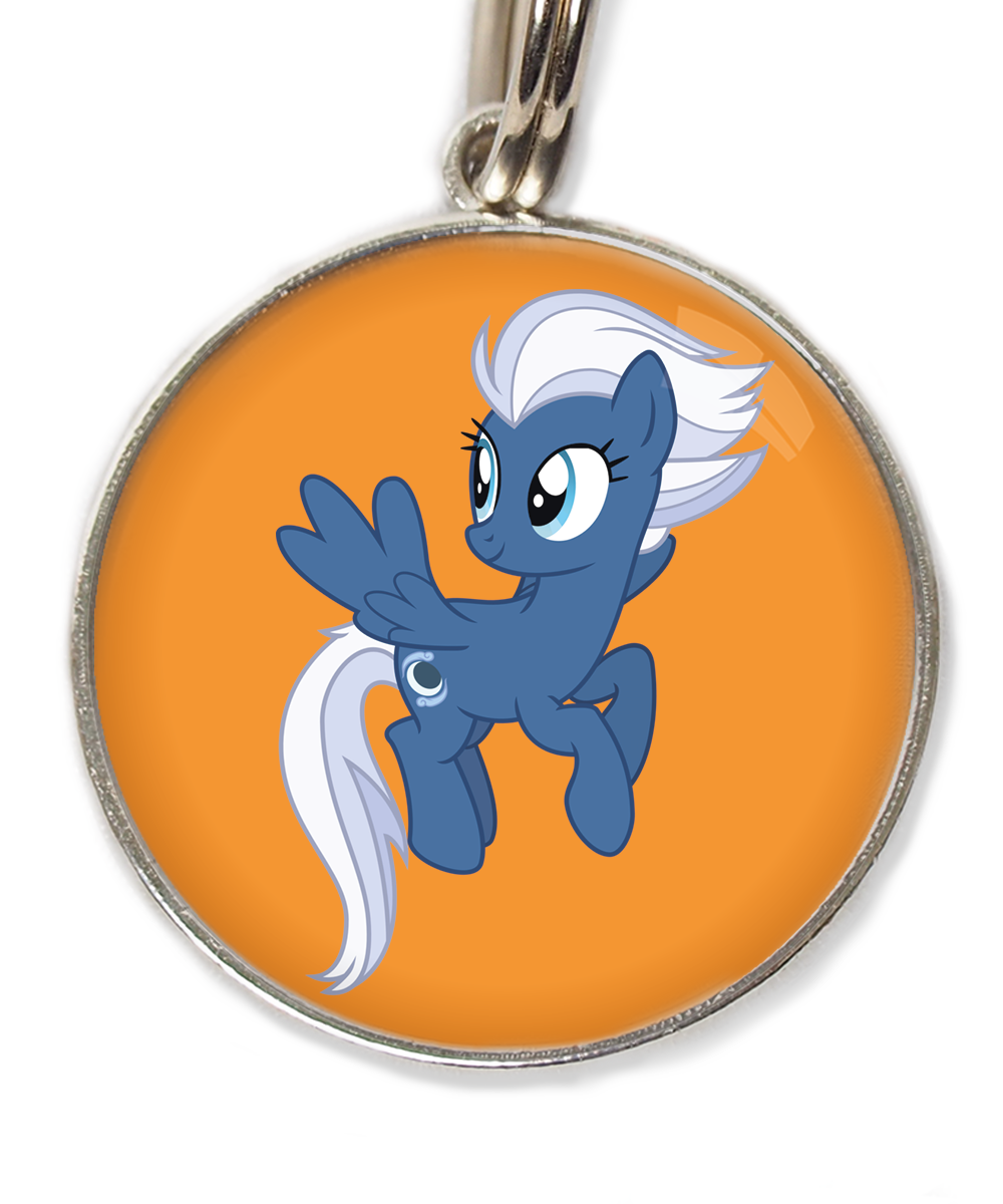 unicorn-blauw-wit-huisdierpenning-oranje