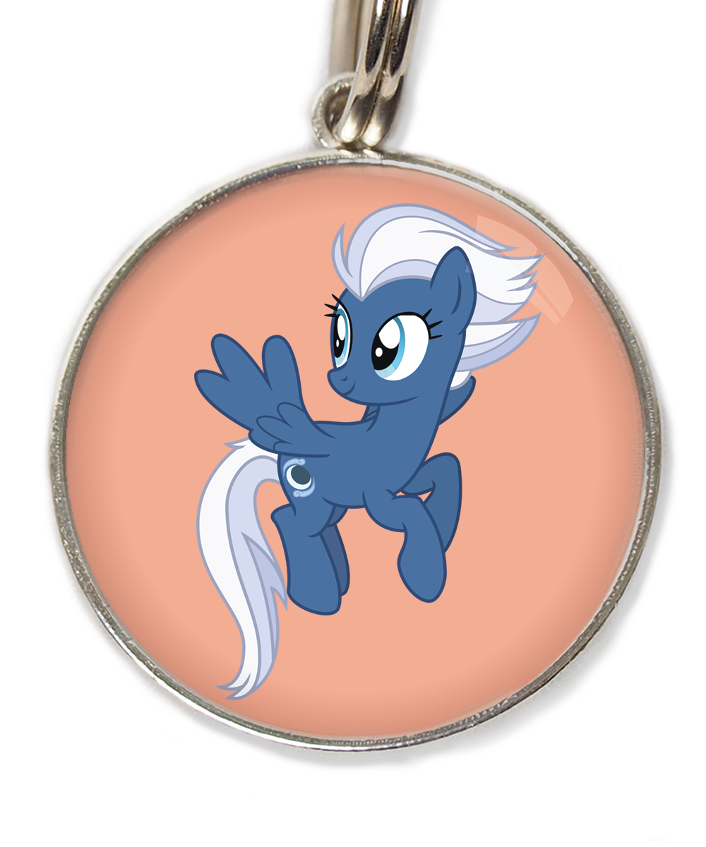 unicorn-blauw-wit-huisdierpenning-peach