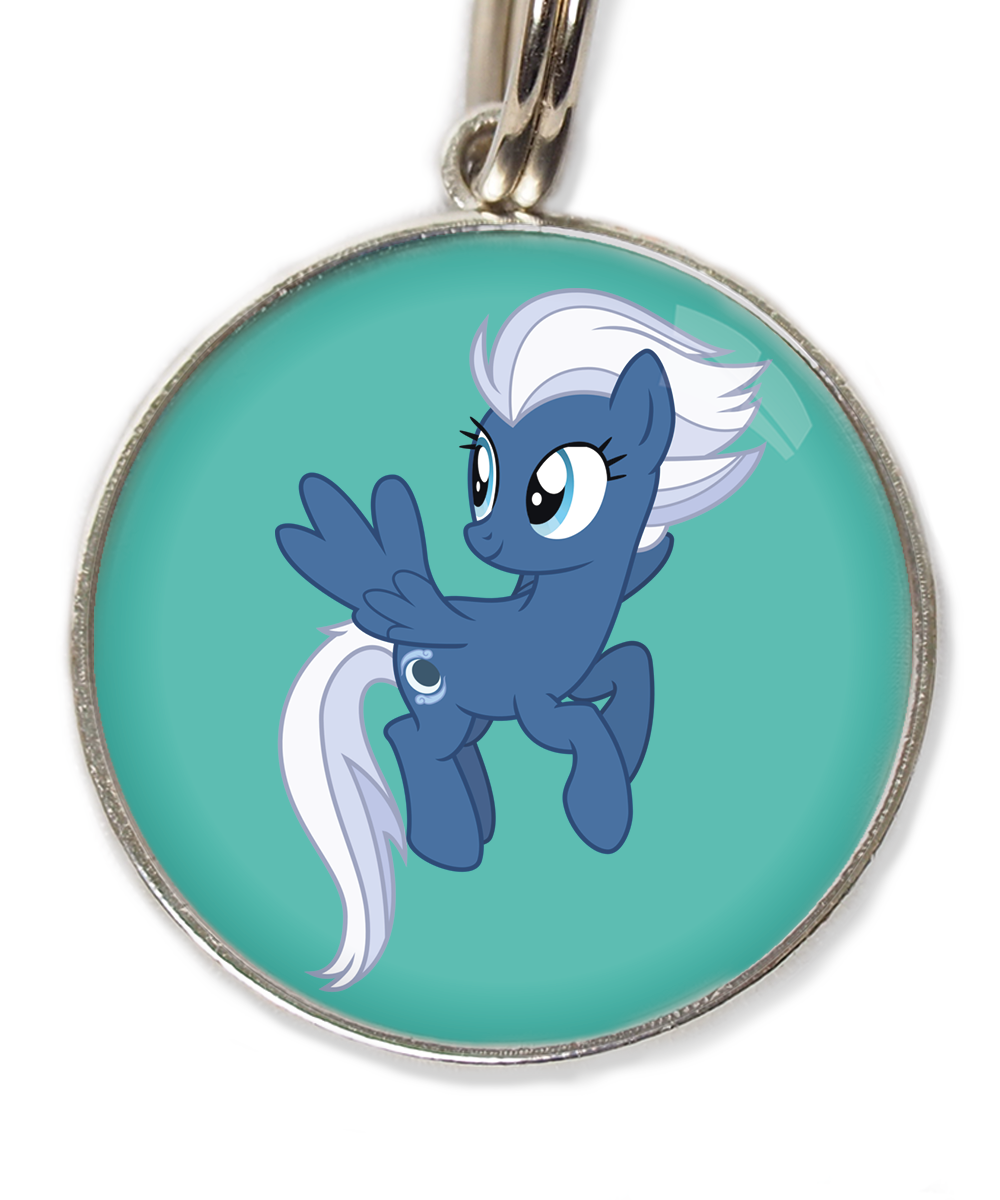 unicorn-blauw-wit-huisdierpenning-turquoise