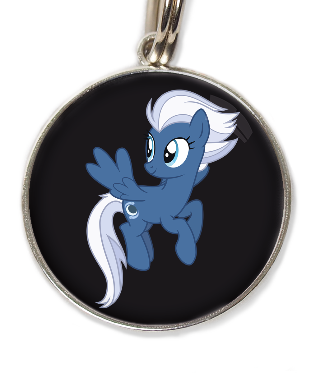 unicorn-blauw-wit-huisdierpenning-zwart