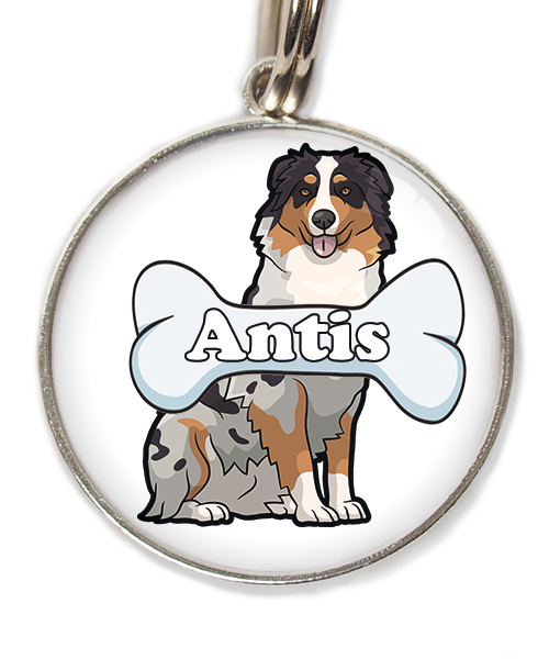 australian-sheperd-met-naam-been-huisdierpenning-wit