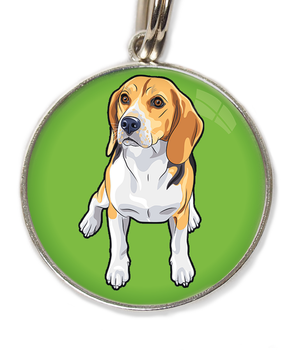 beagle-huisdierpenning-groen