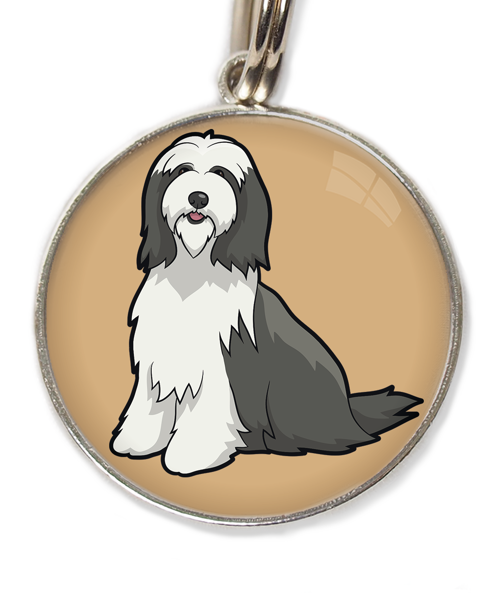 bearded-collie-huisdierpenning-beige