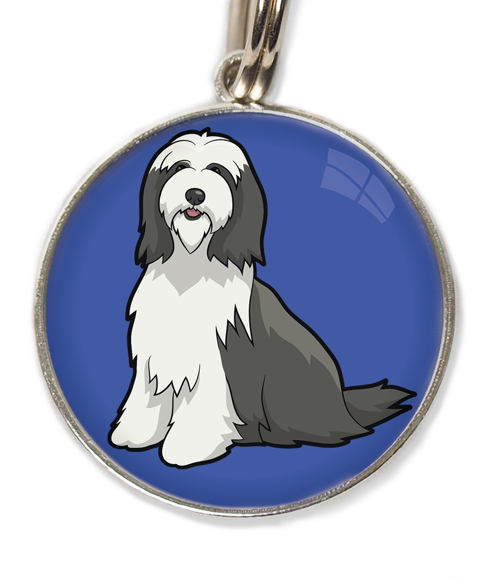 bearded-collie-huisdierpenning-blauw