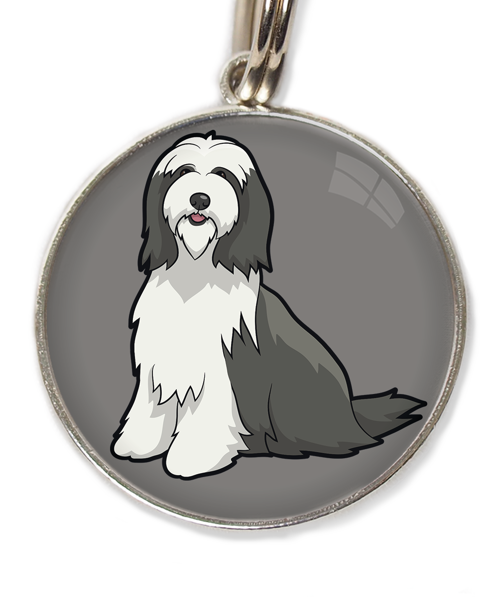 bearded-collie-huisdierpenning-lichtgrijs