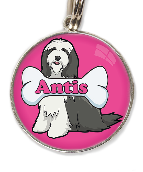 bearded-collie-met-naam-been-huisdierpenning-fushia
