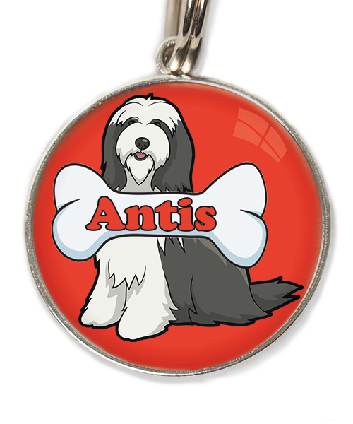 bearded-collie-met-naam-been-huisdierpenning-rood