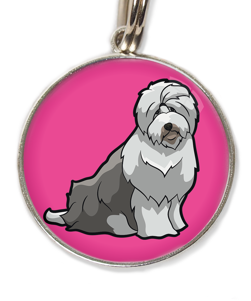 bobtail-huisdierpenning-fushia