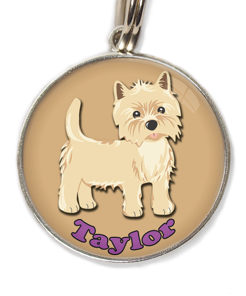 cairn-terrier-met-naam-los-huisdierpenning-beige