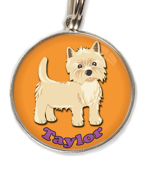 cairn-terrier-met-naam-los-huisdierpenning-oranje