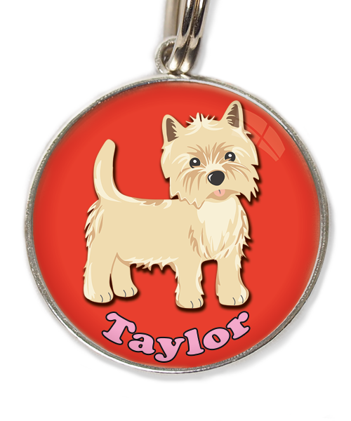 cairn-terrier-met-naam-los-huisdierpenning-rood