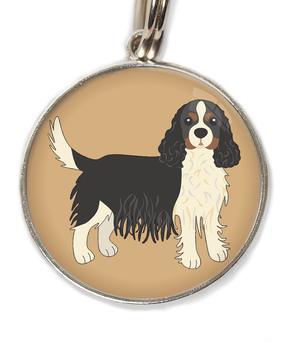 cavalier-king-charles-wit-zwart-huisdierpenning-beige