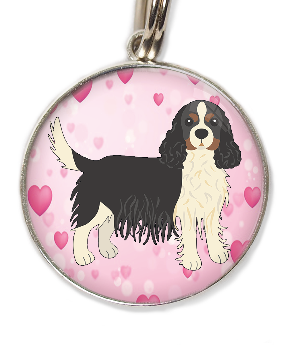 cavalier-king-charles-wit-zwart-huisdierpenning-hartjes