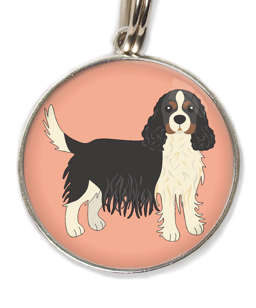 cavalier-king-charles-wit-zwart-huisdierpenning-peach