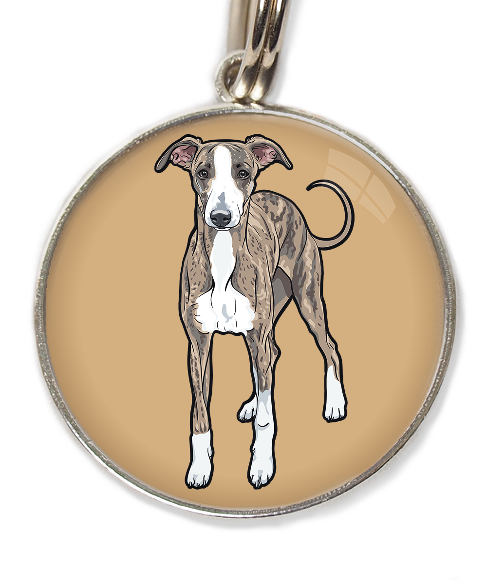 greyhound-huisdierpenning-beige