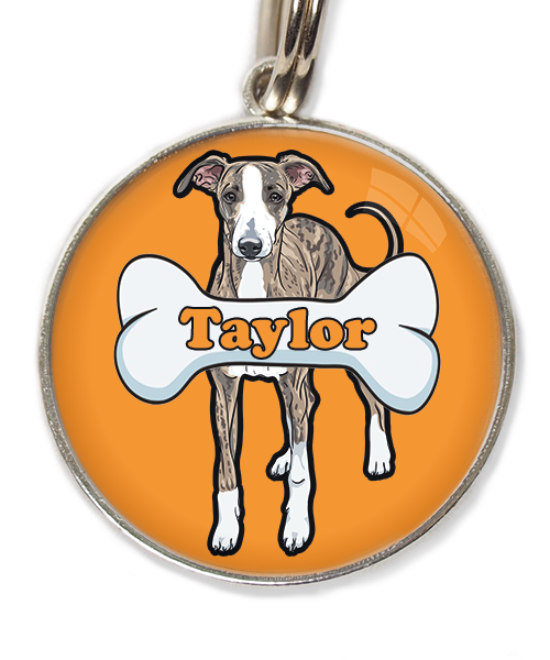 greyhound-met-naam-been-huisdierpenning-oranje