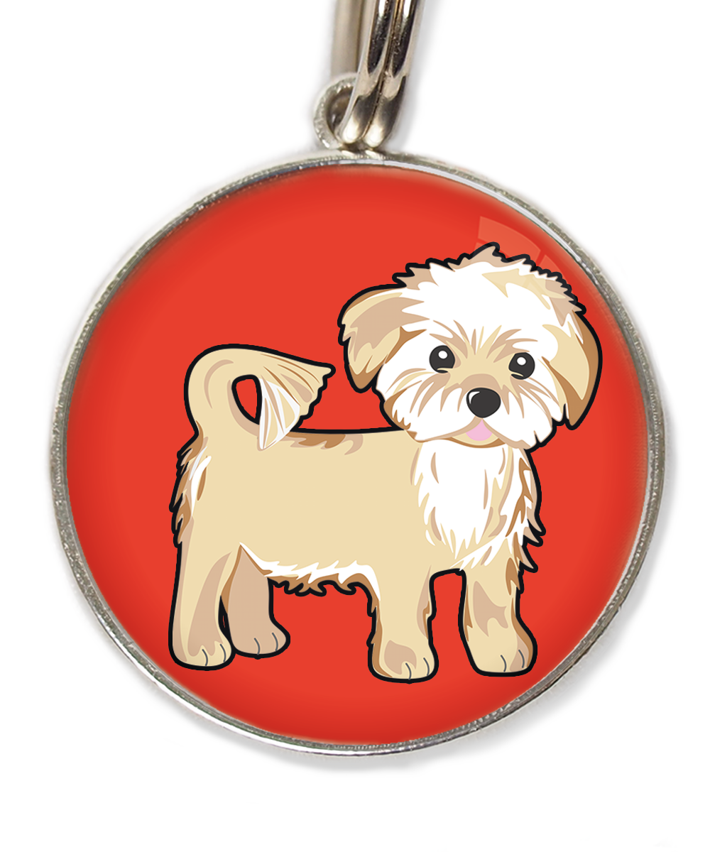 havanese-huisdierpenning-rood